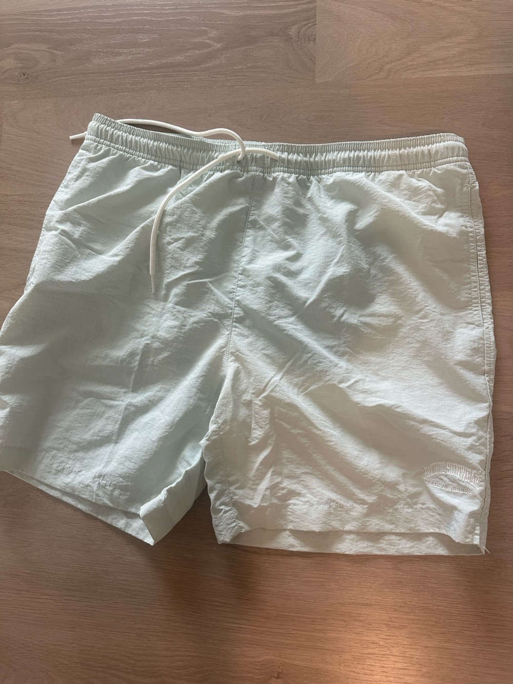 PacSun Light Mint Green Swim Board Shorts